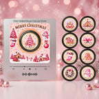 NFC rotating music player and fridge magnet set